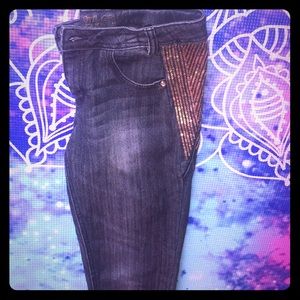 Blue Jeans W/ Gold Accents